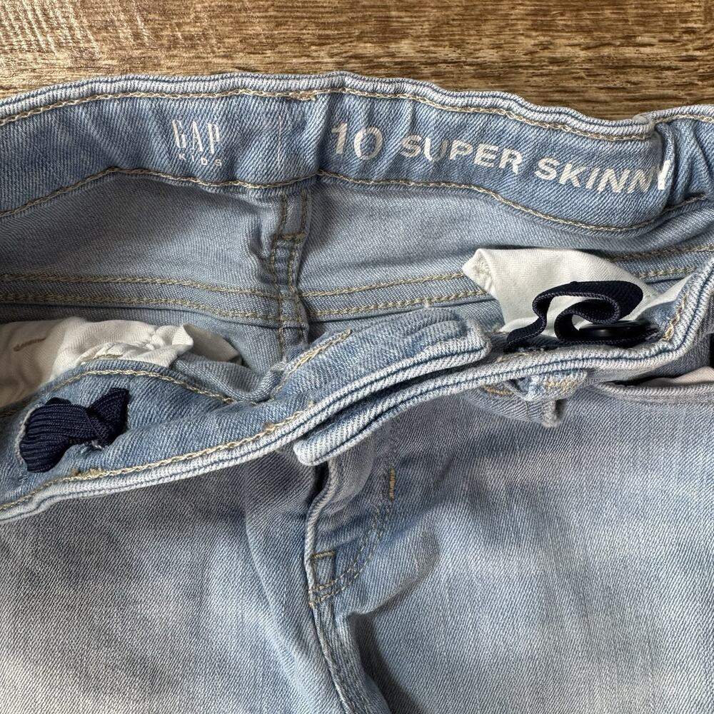 Lot Of 3 Girls Size 10 Jeans Gap Old Navy Place Super Skinny Slouchy Straight - Picture 10 of 10